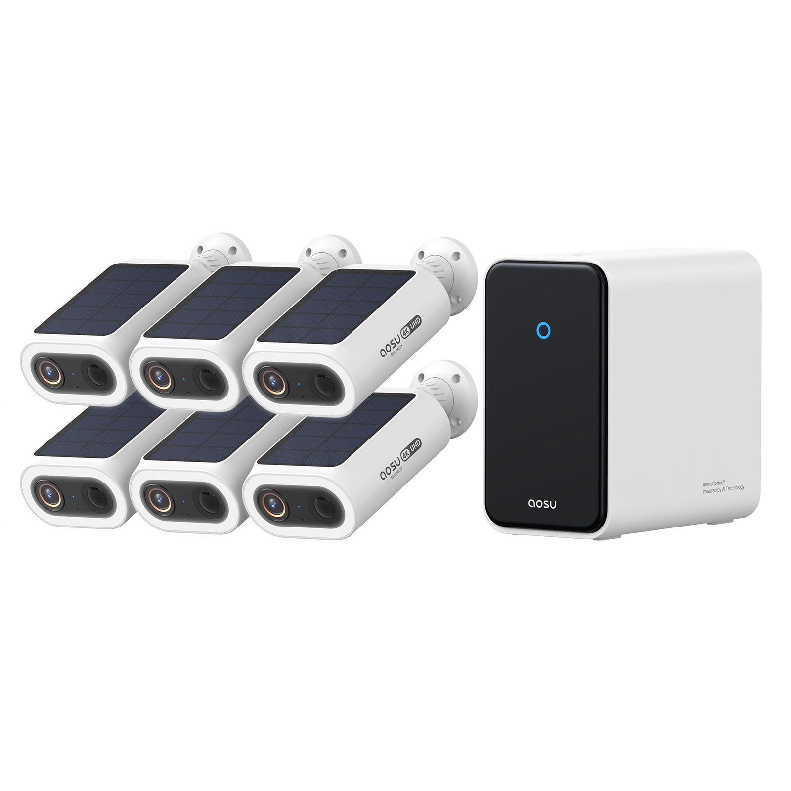 4K SolarCam P1 Max with aosuCortex System + Video Doorbell Pro + IndoorCam P1 Pro