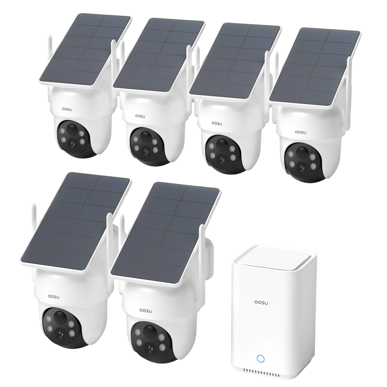 SolarCam D1 Classic (6-Cam) + Video Doorbell Pro + Floodlight Cam Pro + IndoorCam P1 Pro