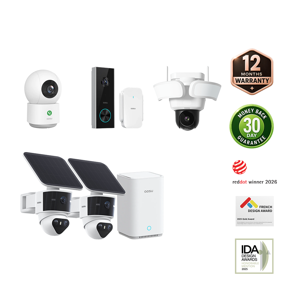 aosu T2 Pro + Video Doorbell Pro + Floodlight Cam Pro + IndoorCam P1 Pro