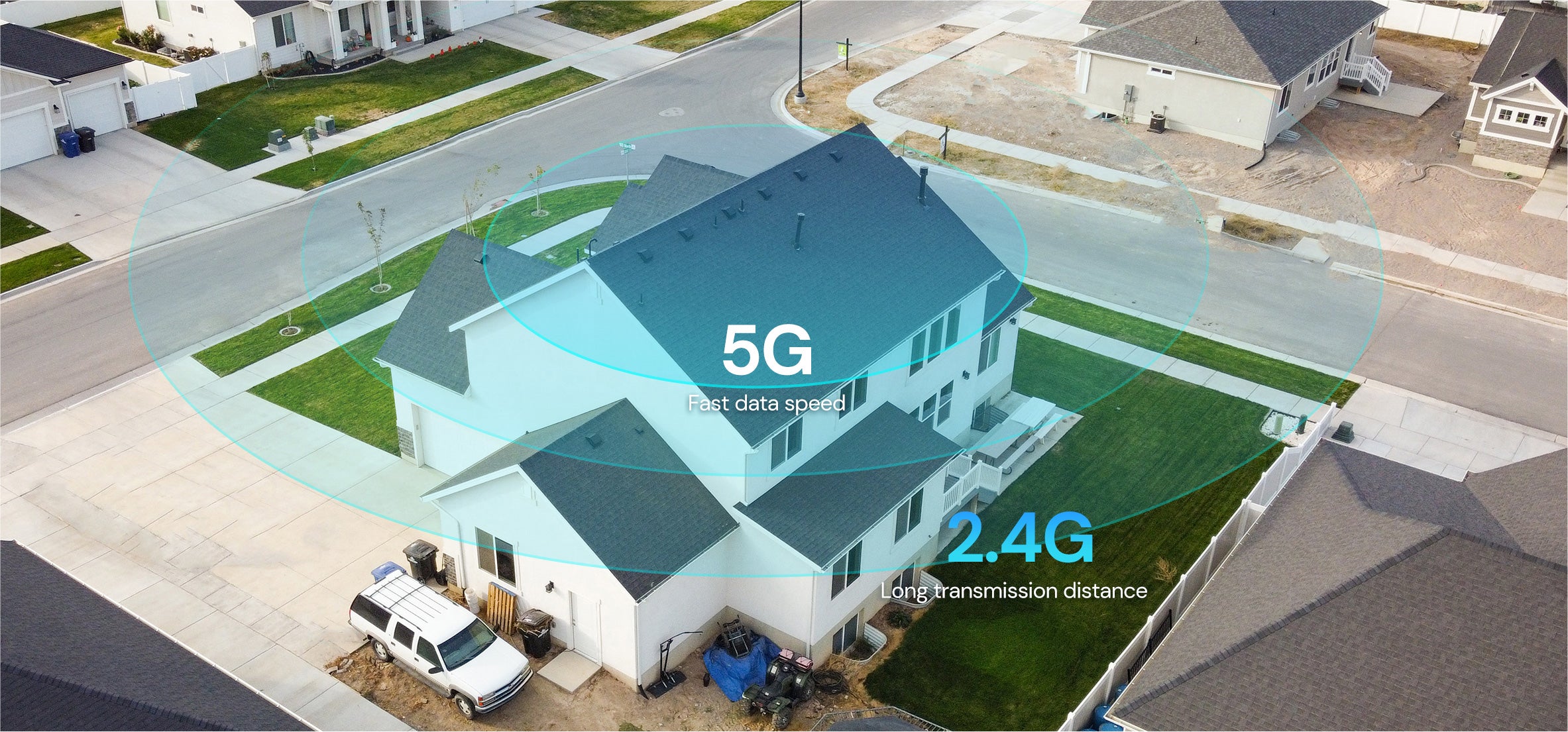 fast data speed and long transmission distance