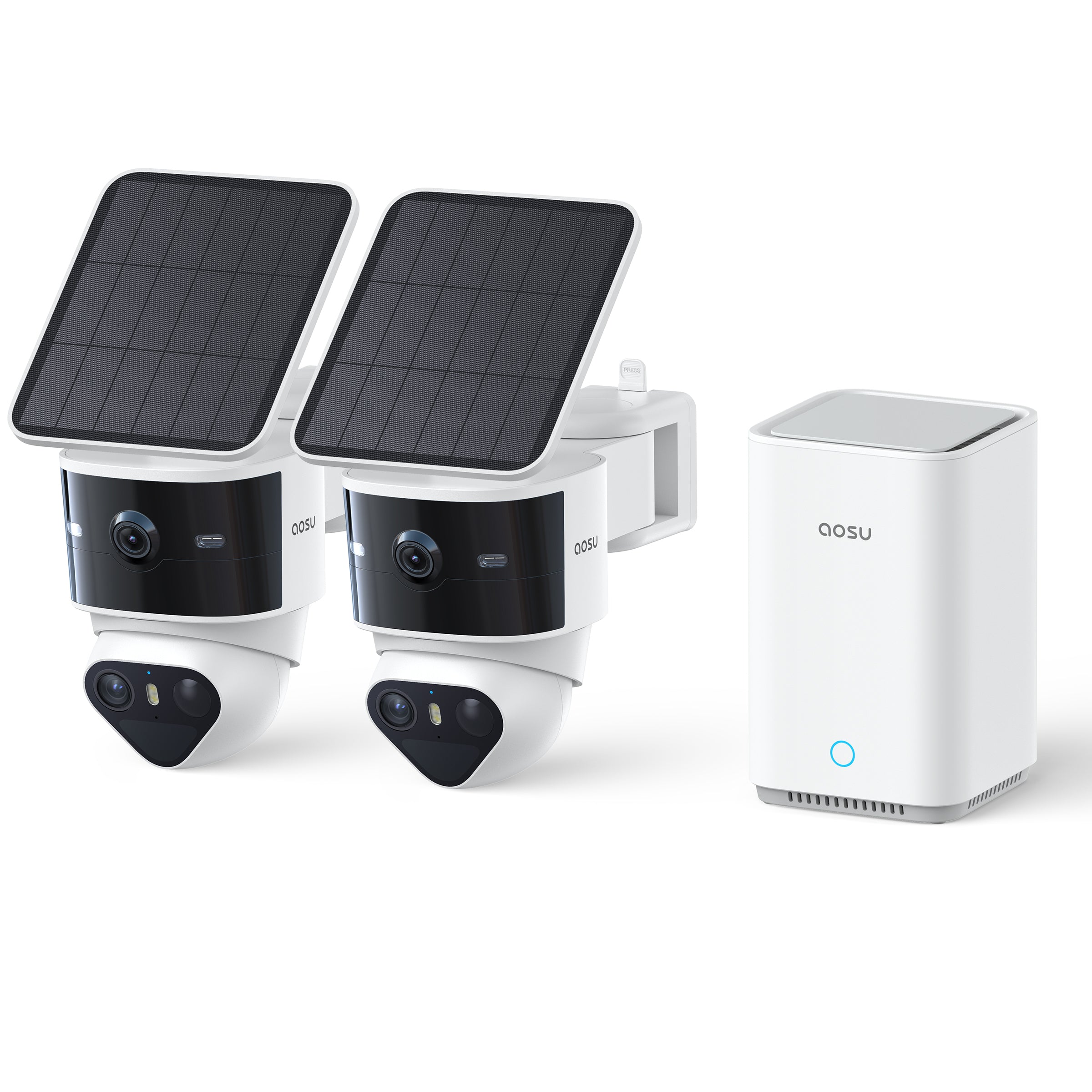 aosu T2 Pro + Video Doorbell Pro + Floodlight Cam Pro + IndoorCam P1 Pro