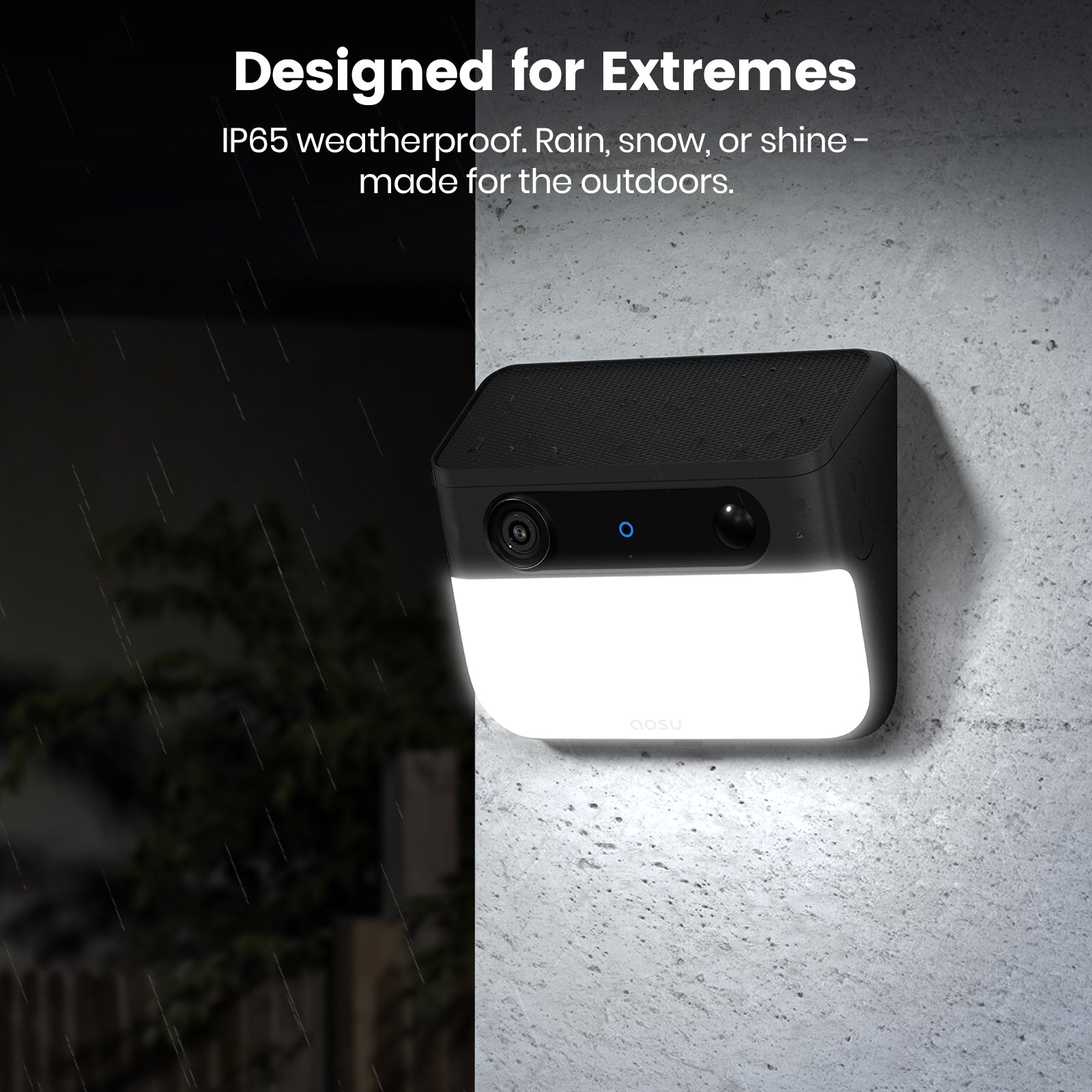 Solar Wall Light Cam Pro