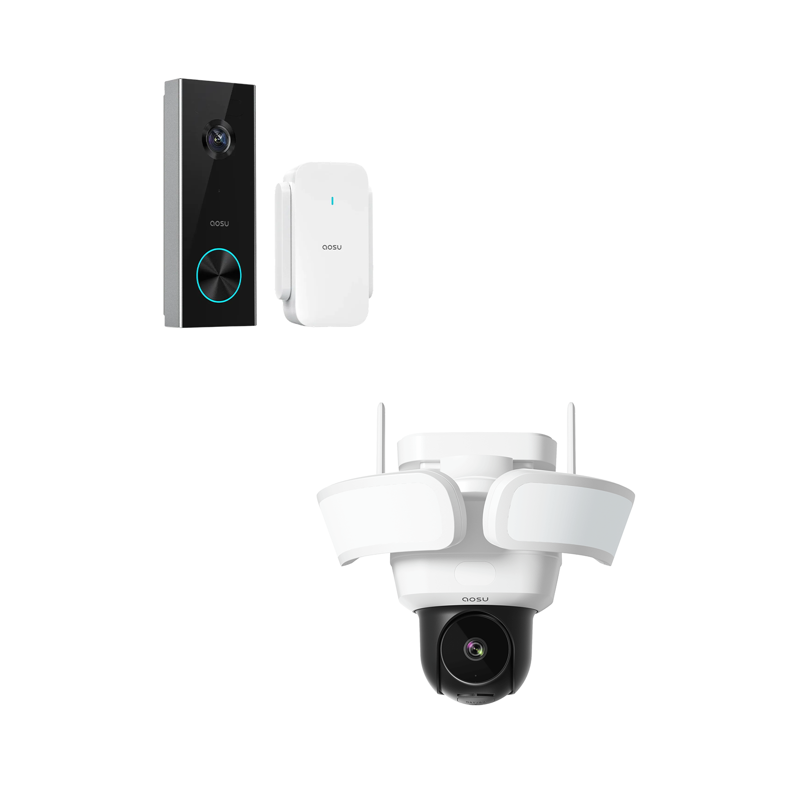 Floodlight Cam Pro + Video Doorbell Ultra - aosu