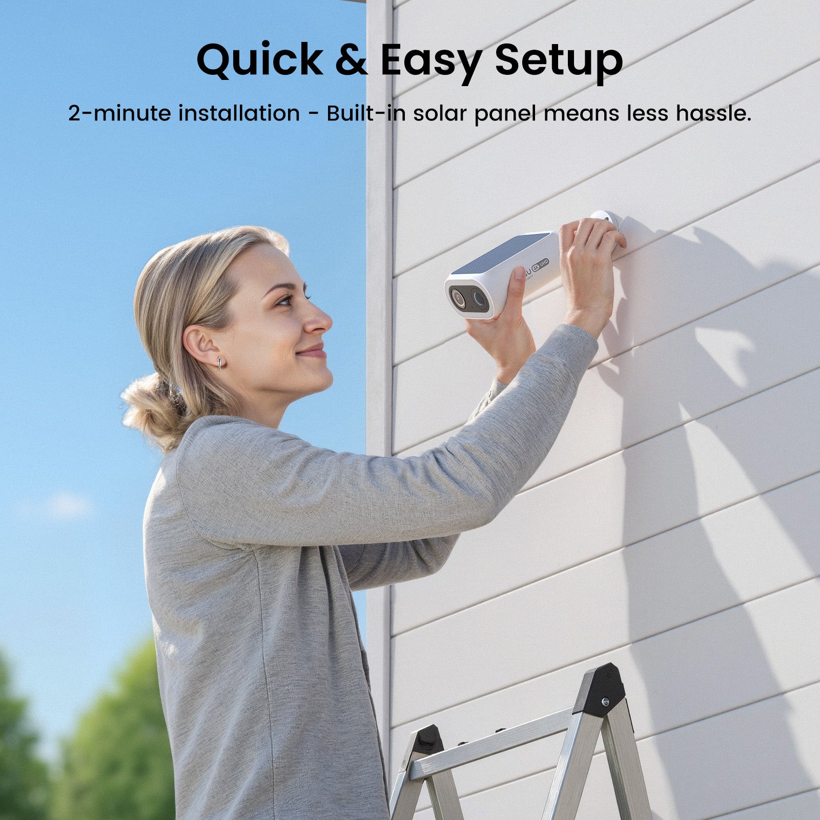 4K SolarCam P1 Max with aosuCortex System + Video Doorbell Pro + IndoorCam P1 Pro