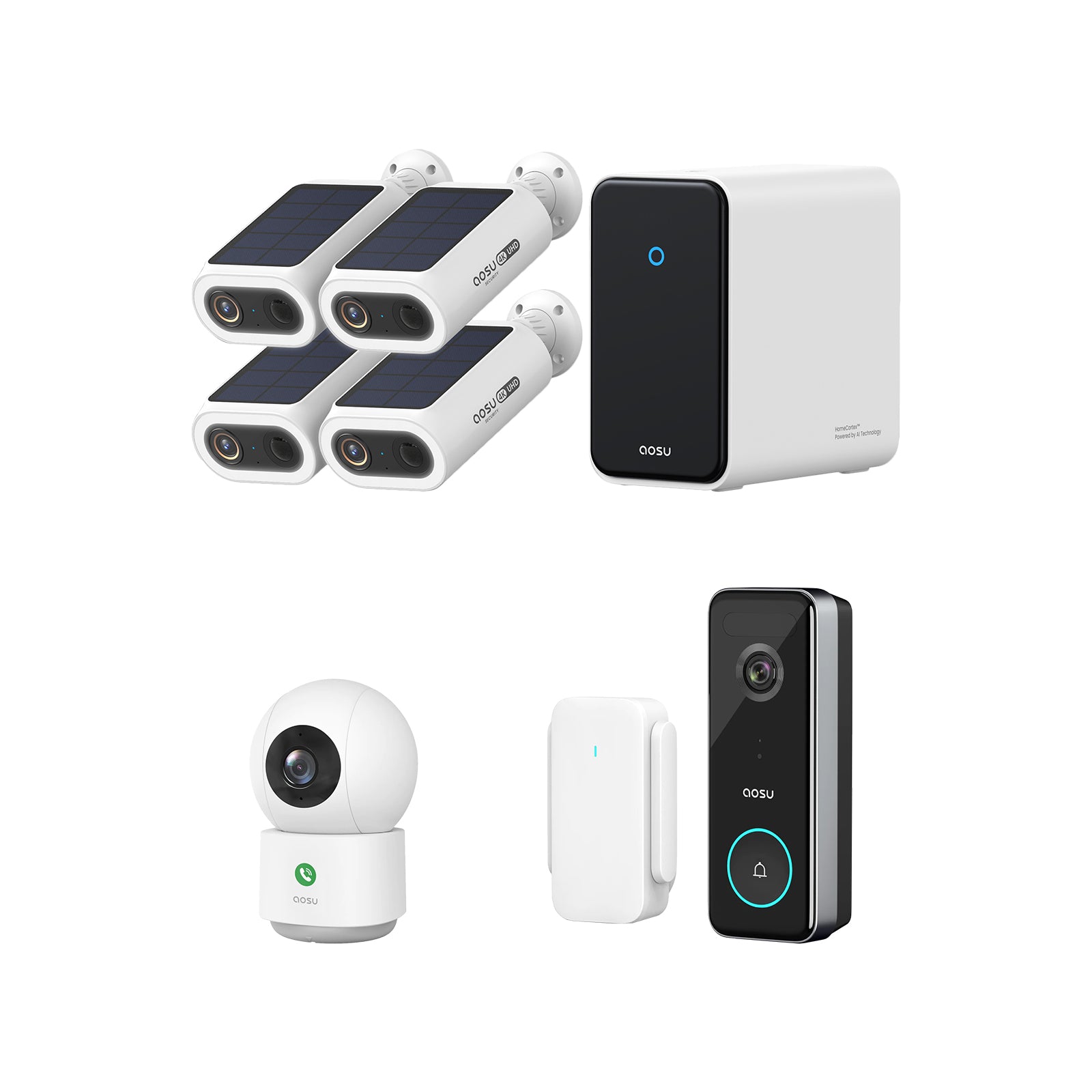 4K SolarCam P1 Max with HomeCortex System + Video Doorbell Ultra + IndoorCam P1 Pro