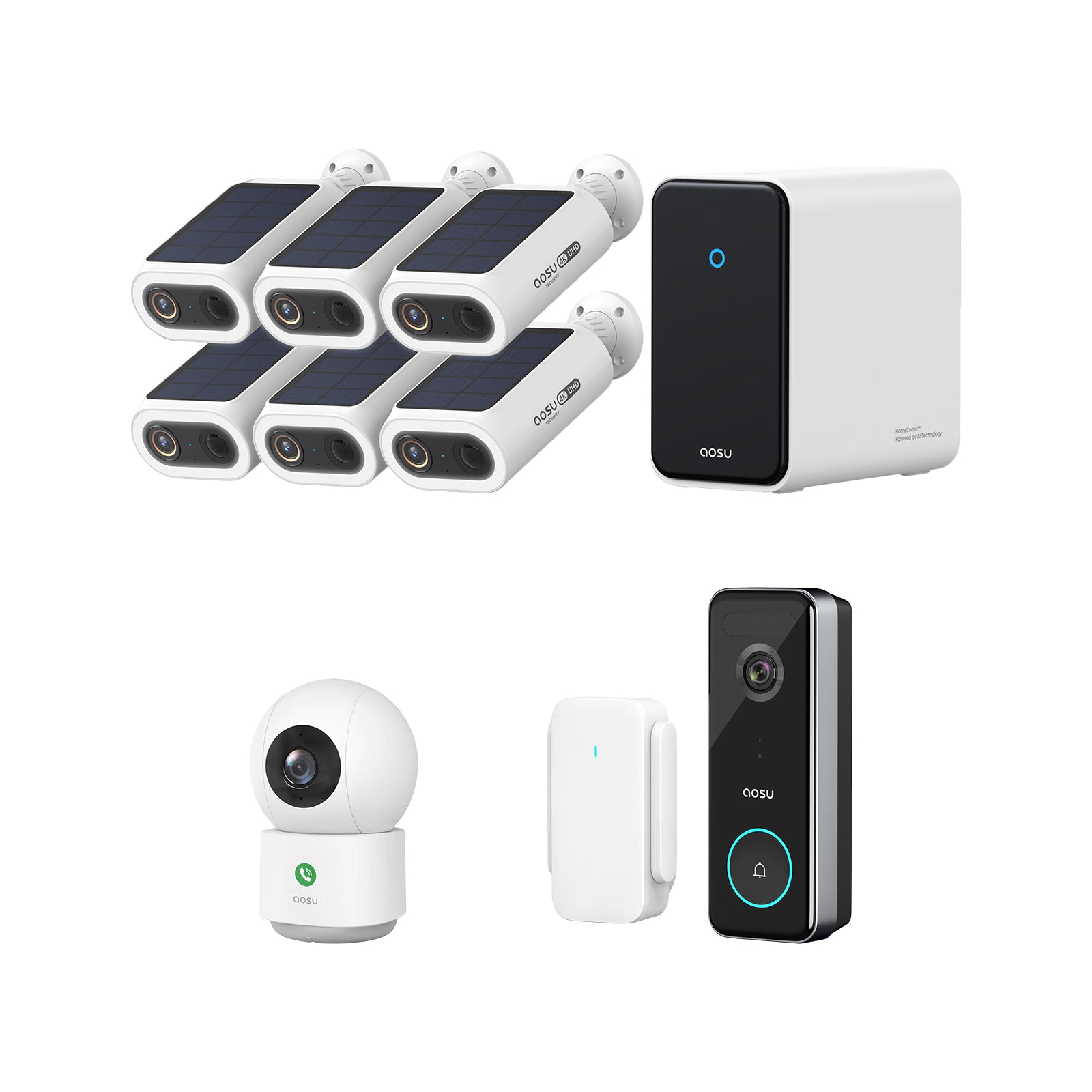 4K SolarCam P1 Max with HomeCortex System + Video Doorbell Ultra + IndoorCam P1 Pro