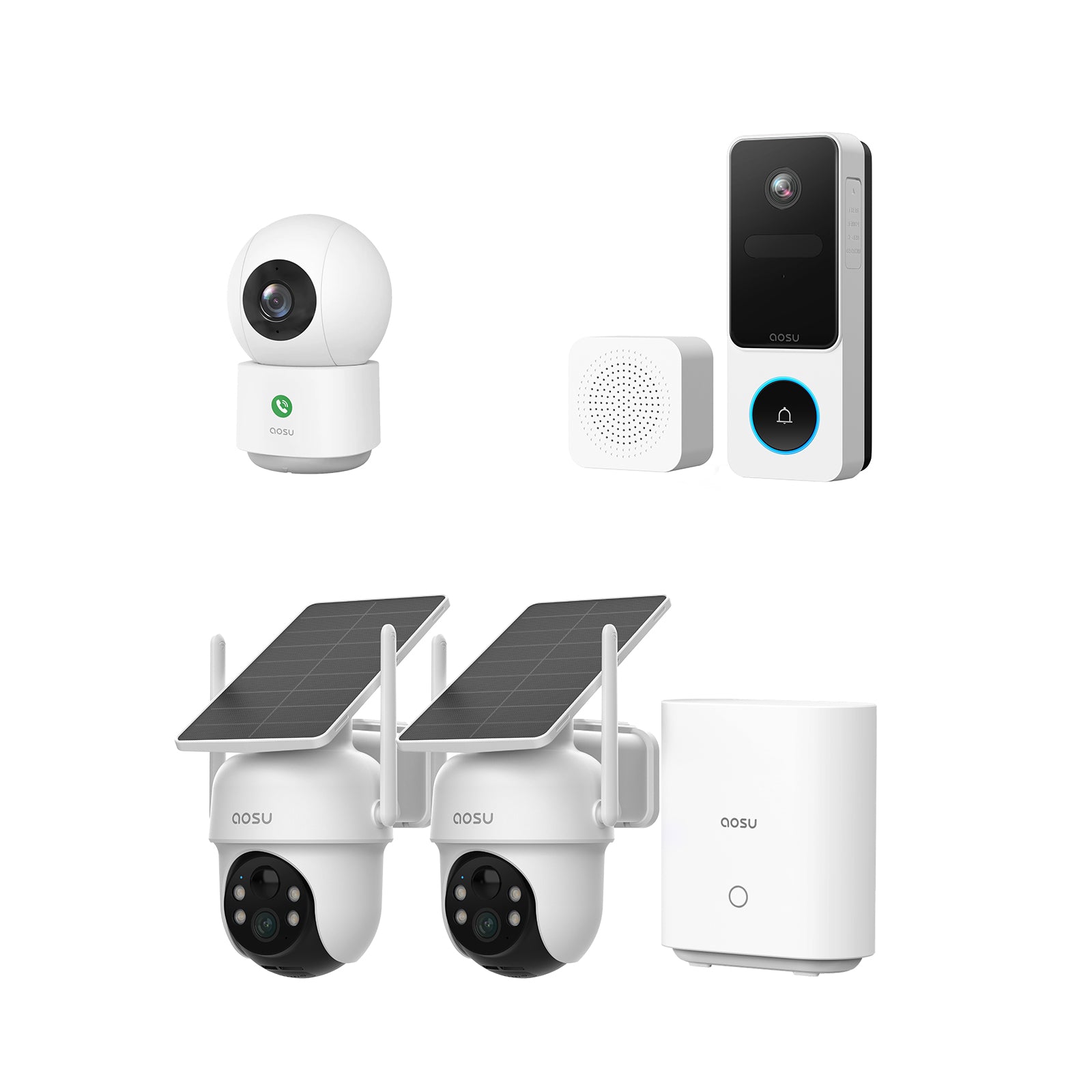 SolarCam D1 Classic Kit + Video Doorbell SE + IndoorCam P1