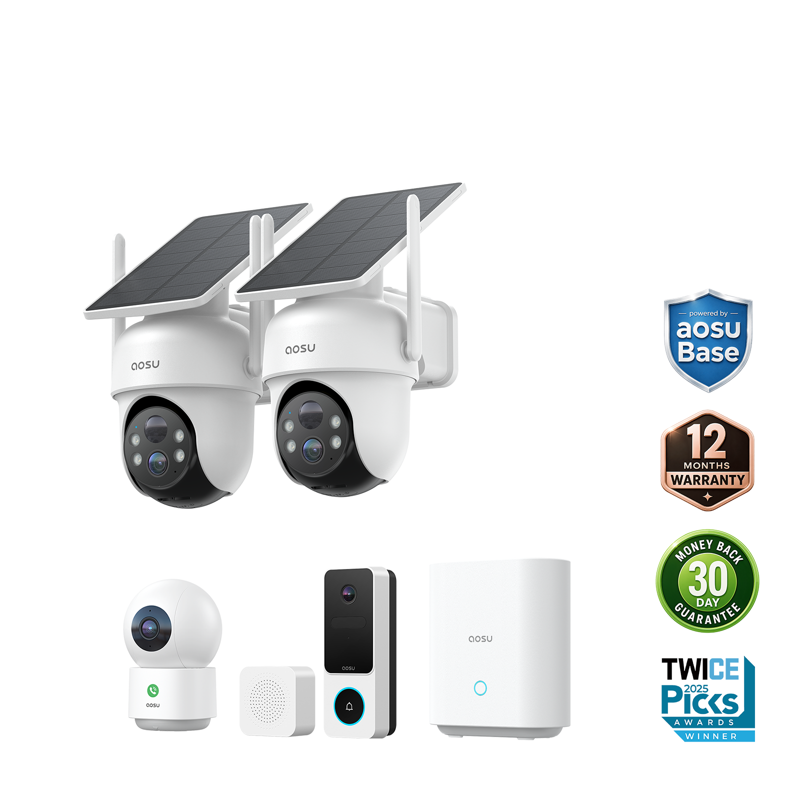 SolarCam D1 Classic Kit + Video Doorbell SE + IndoorCam P1