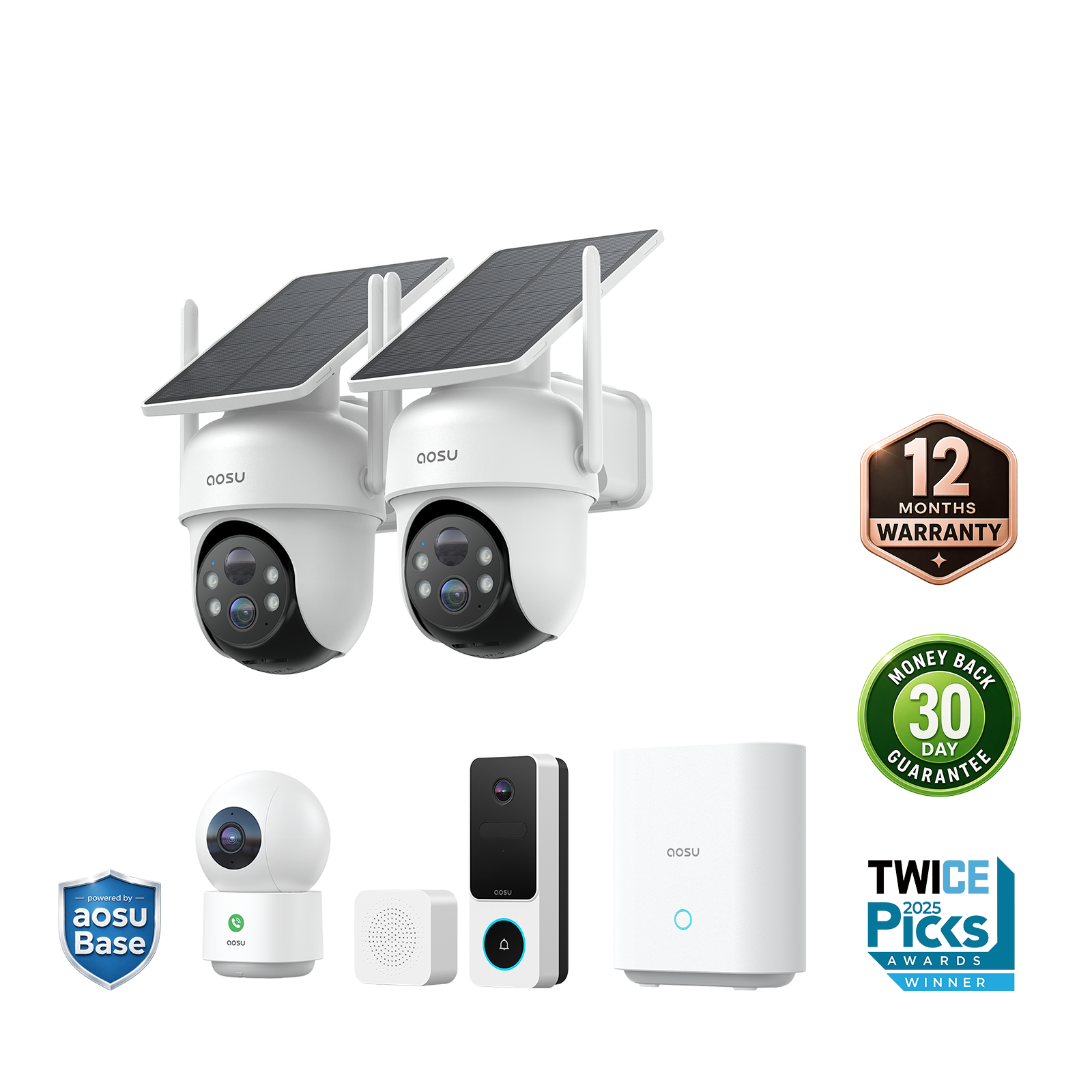 SolarCam D1 Classic Kit + Video Doorbell SE + IndoorCam P1