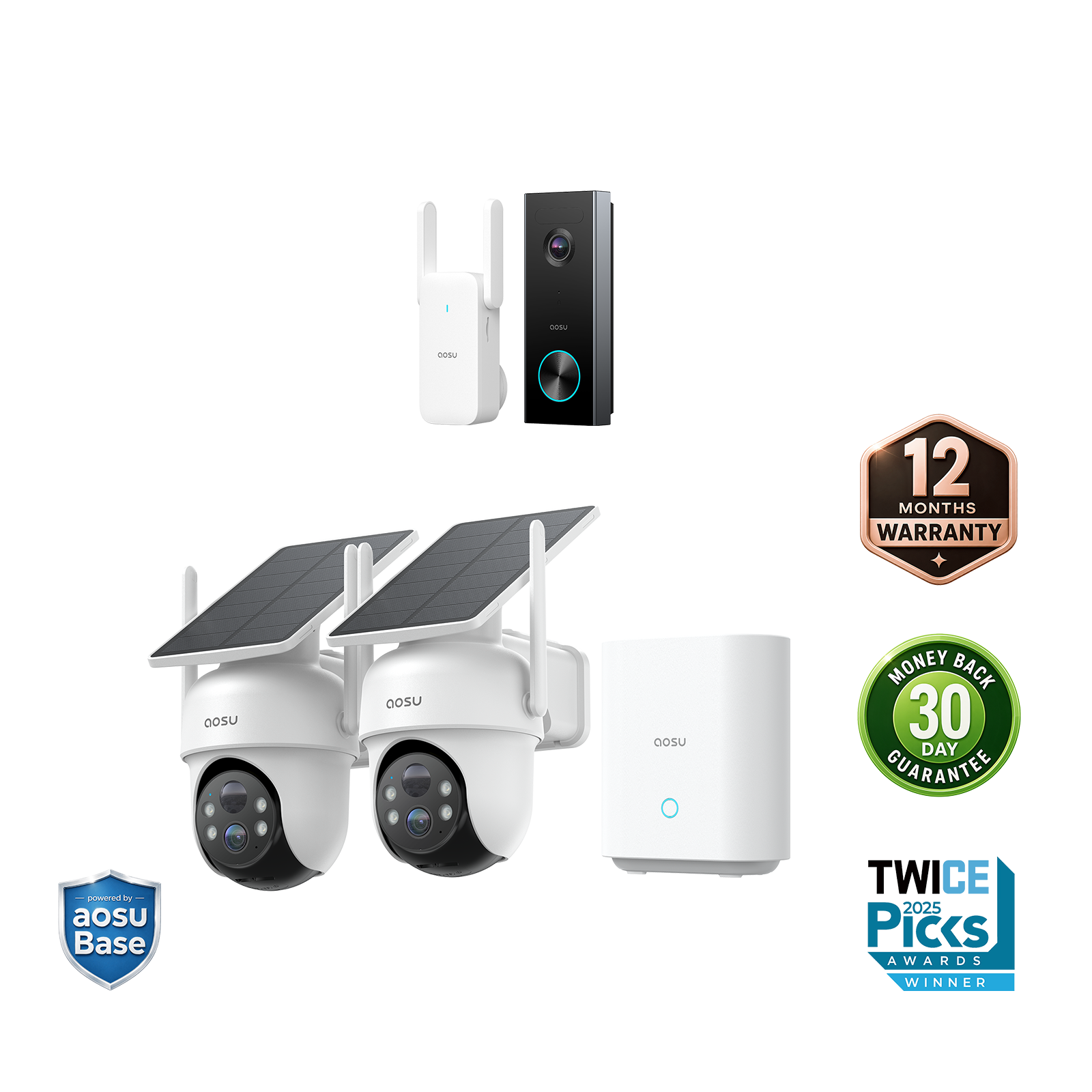 SolarCam D1 Classic Kit + Video Doorbell Pro