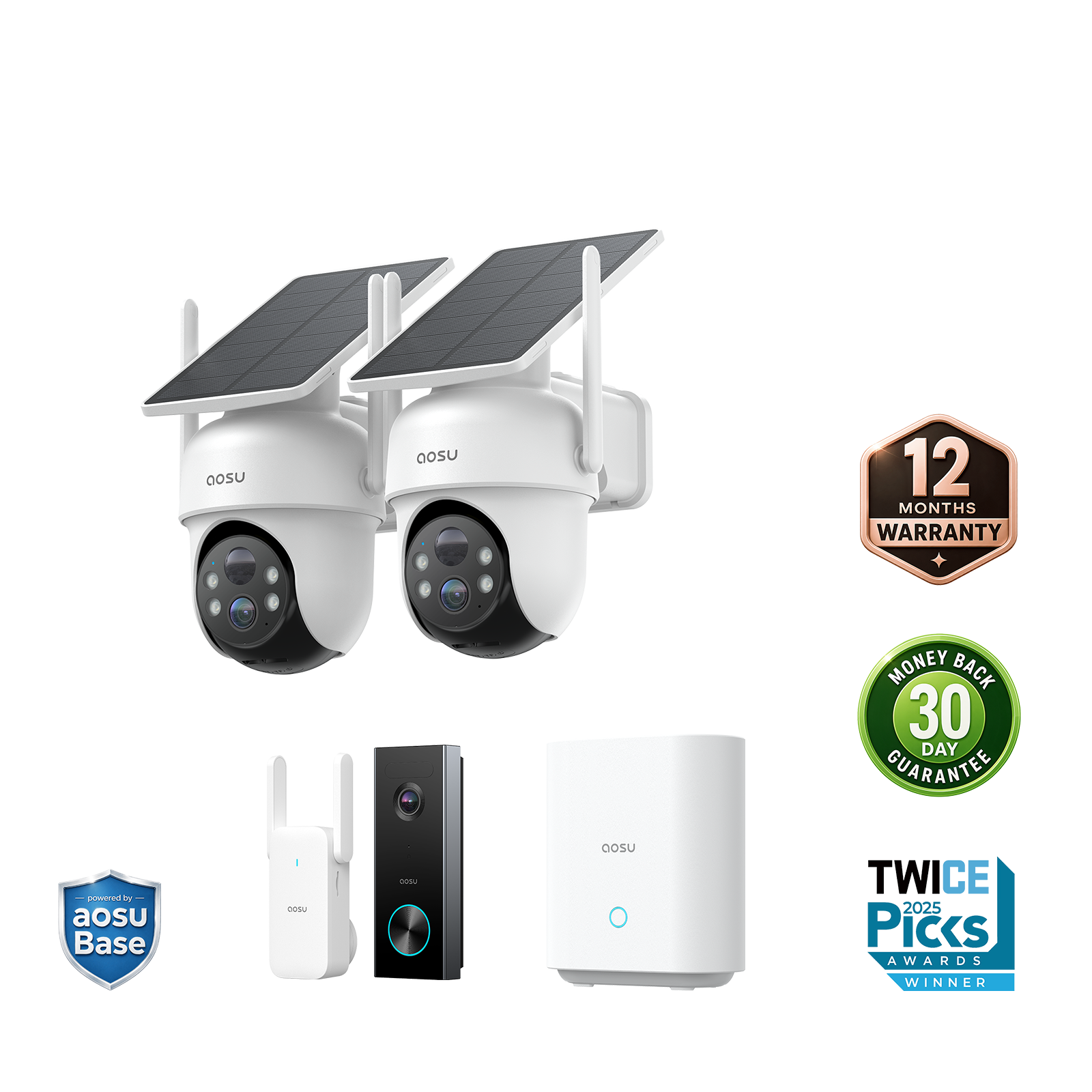 SolarCam D1 Classic Kit + Video Doorbell Pro