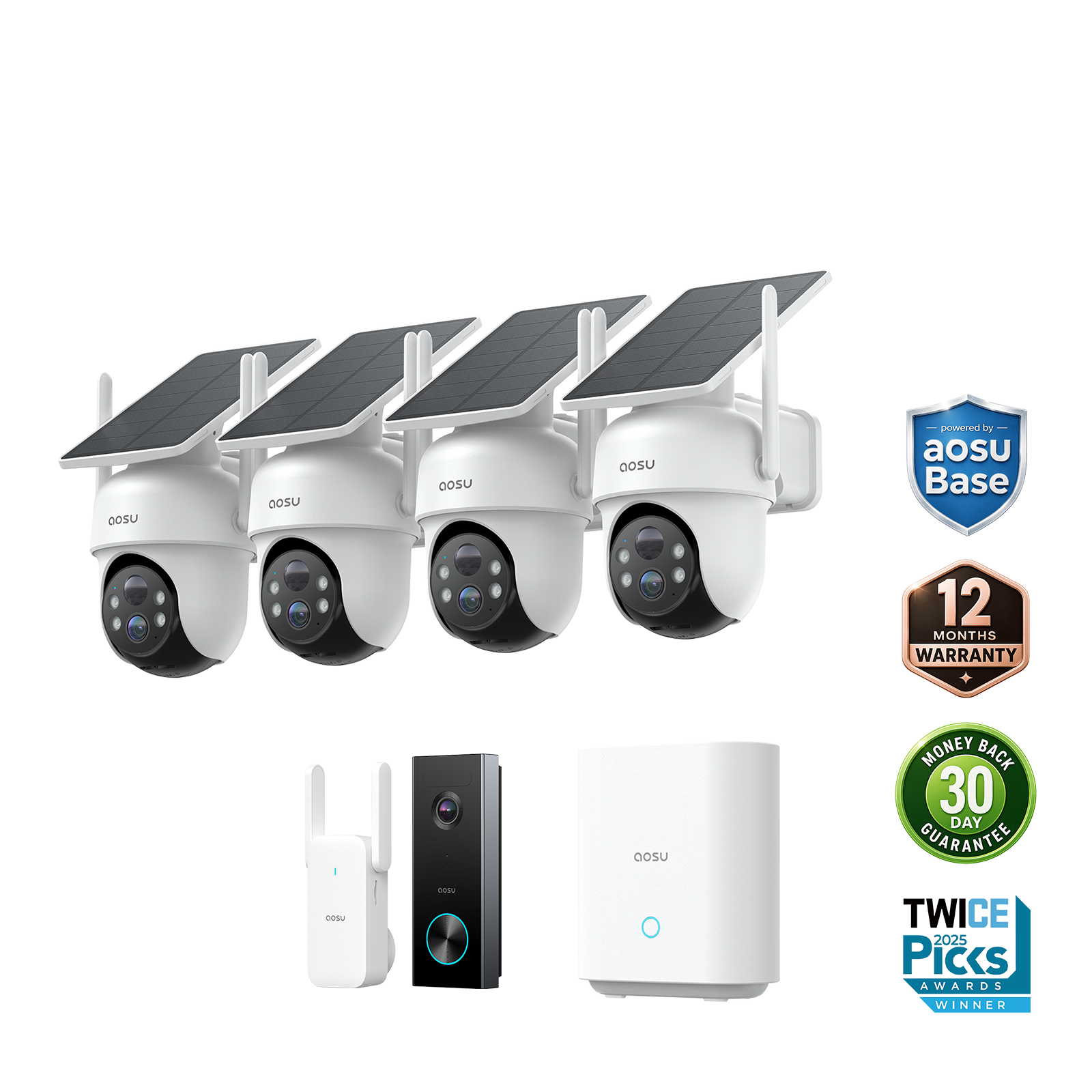 SolarCam D1 Classic Kit + Video Doorbell Pro