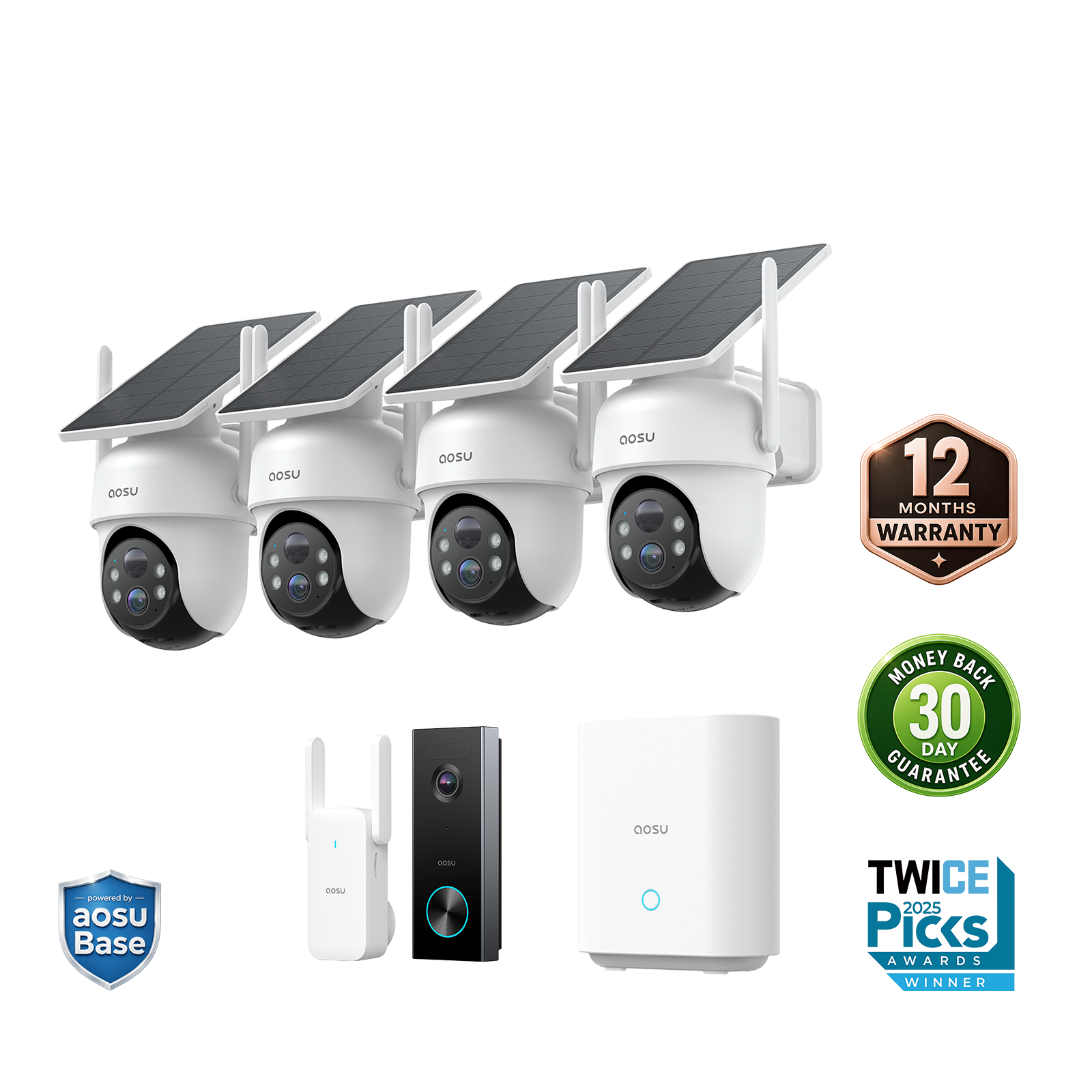 SolarCam D1 Classic Kit + Video Doorbell Pro