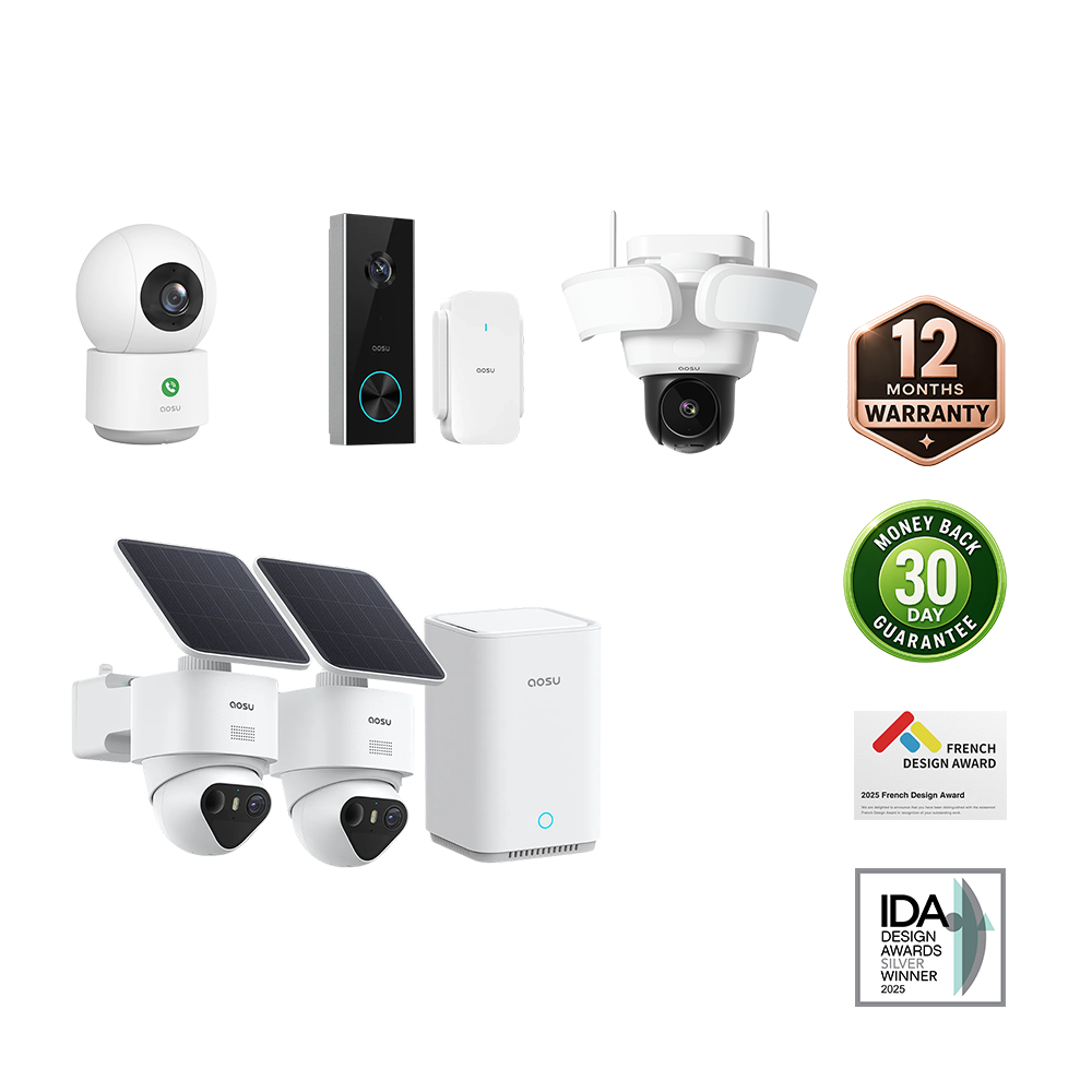 aosu T2 Ultra + Video Doorbell Pro + Floodlight Cam Pro + IndoorCam P1 Pro