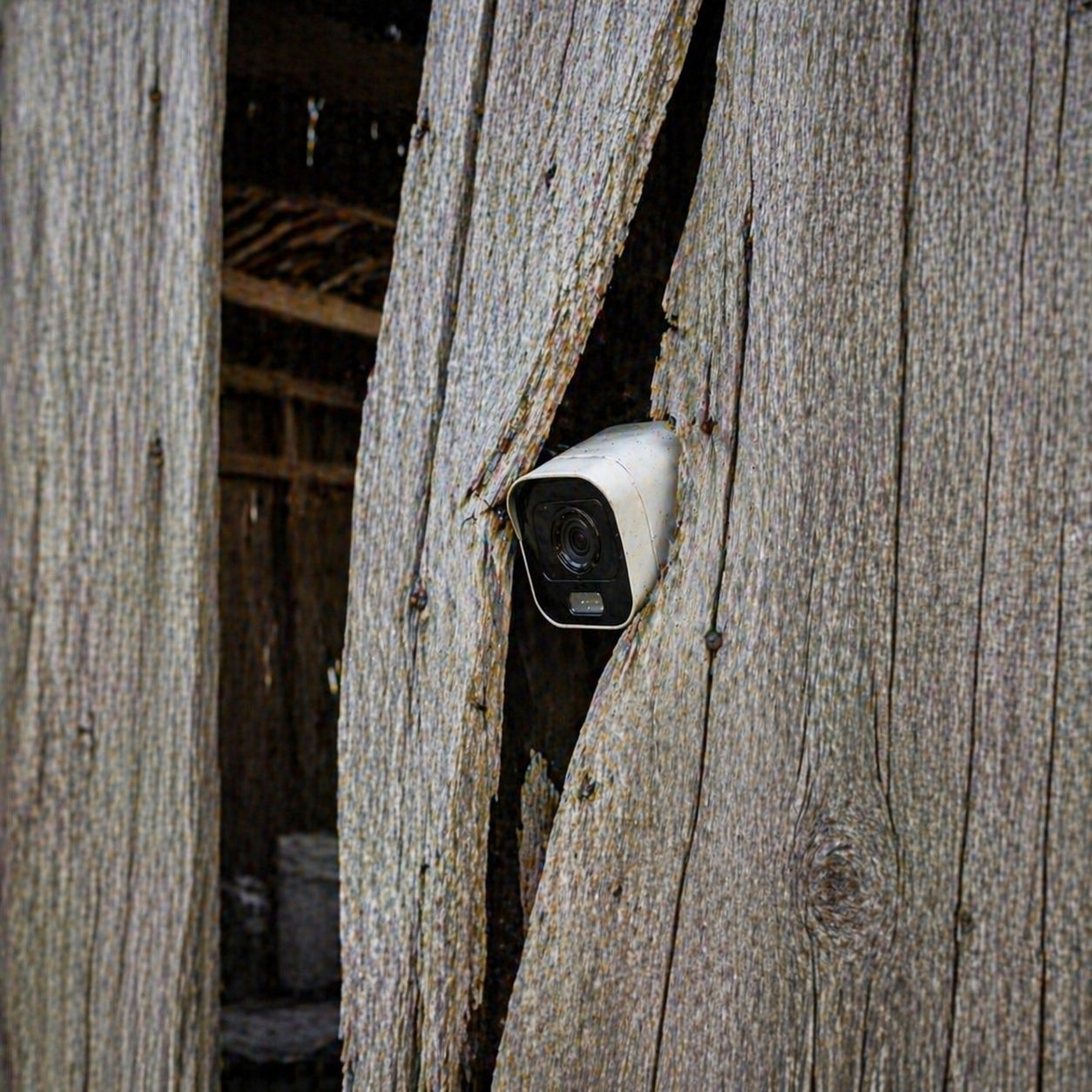How to Mount a Security Camera on Wood