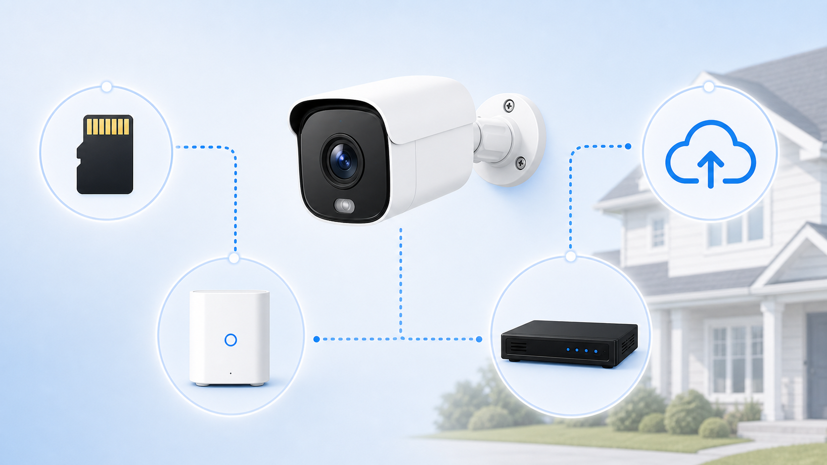 How Do Security Cameras Store Footage? SD Card, Home Hub, NVR, and Cloud Explained