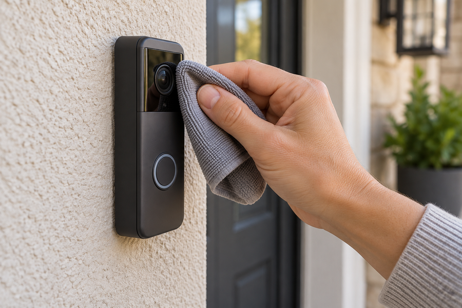 How to Clean a Doorbell Camera Without Damaging the Lens