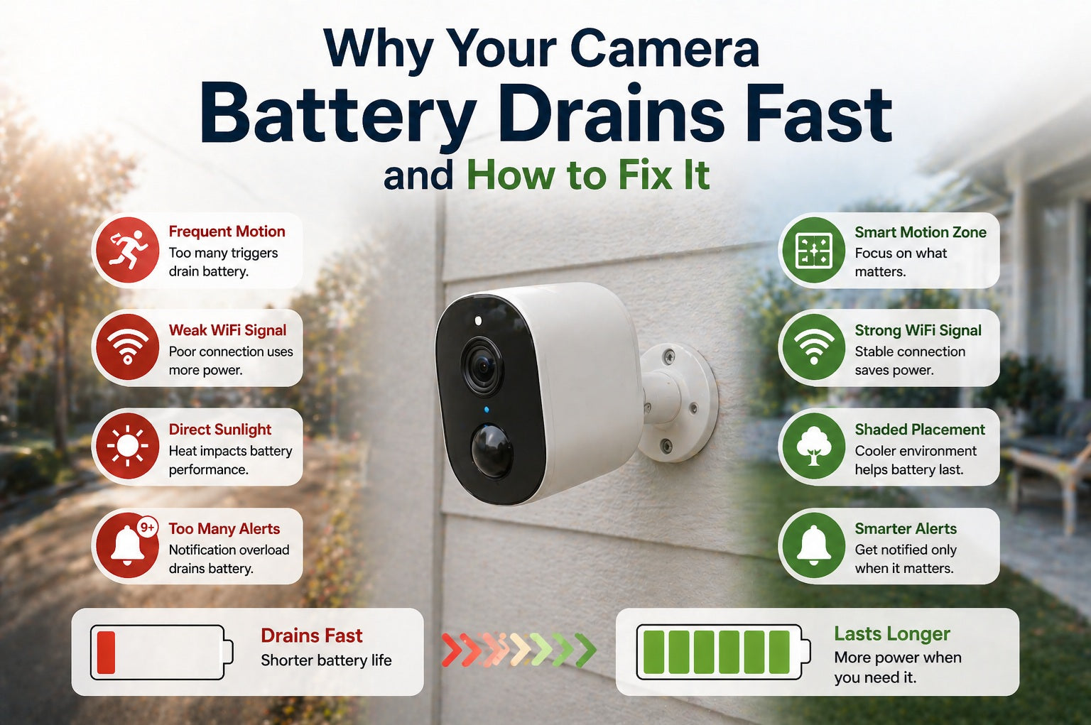 Why do Security Camera Batteries Drain Fast?