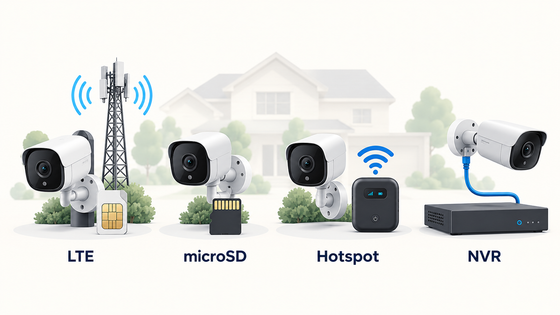 Security Cameras Without Wi-Fi: 4 Ways They Work and Which Fits Your Property