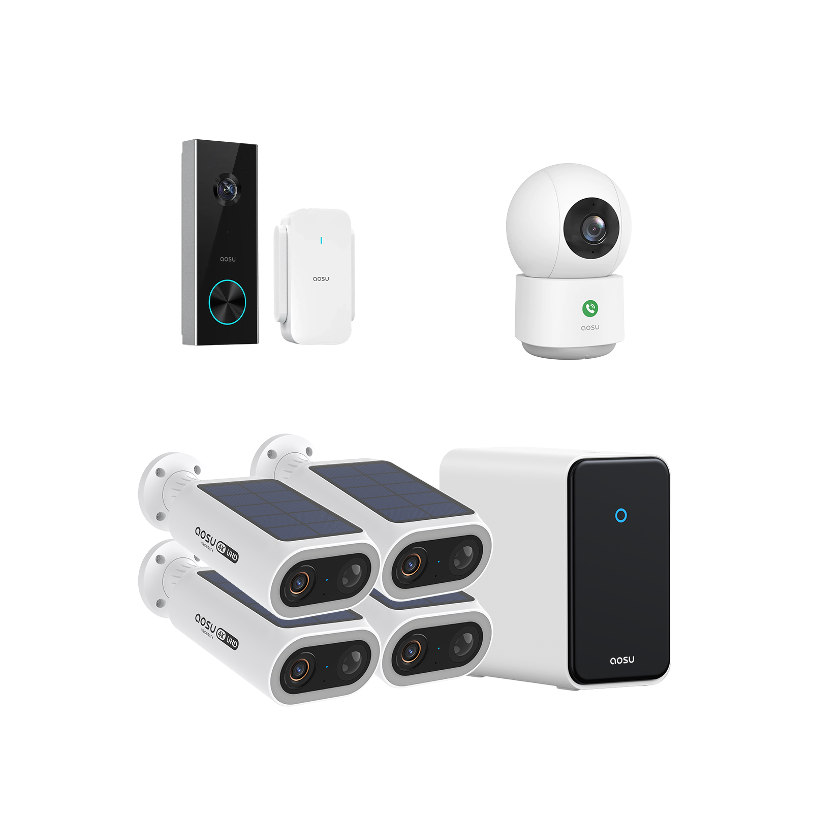 4-Cam Kit + Video Doorbell Pro + IndoorCam P1 Pro