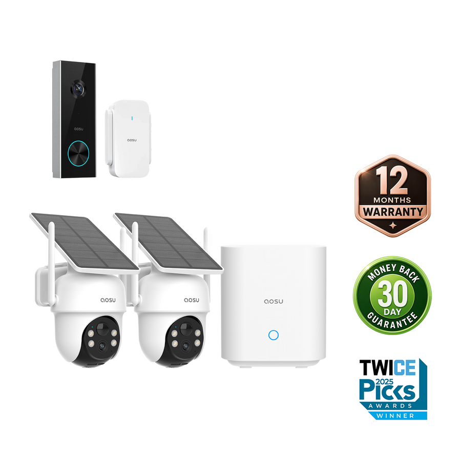 SolarCam D1 Classic Kit + Video Doorbell Pro