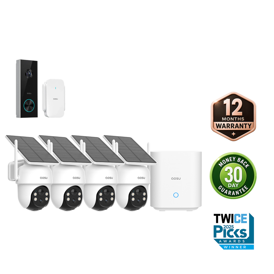 SolarCam D1 Classic Kit + Video Doorbell Pro