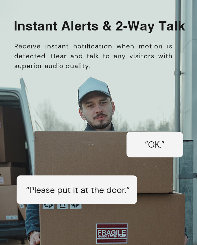 instant alerts & 2-way talk