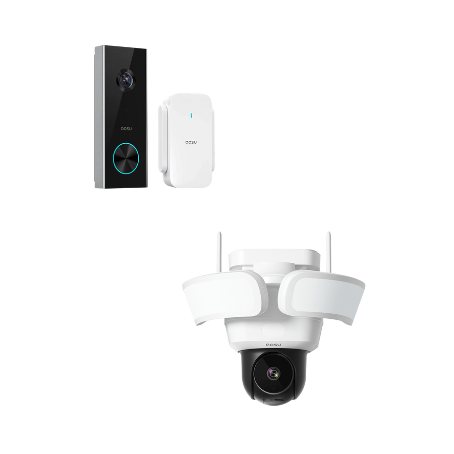Floodlight Cam Pro + Video Doorbell Pro