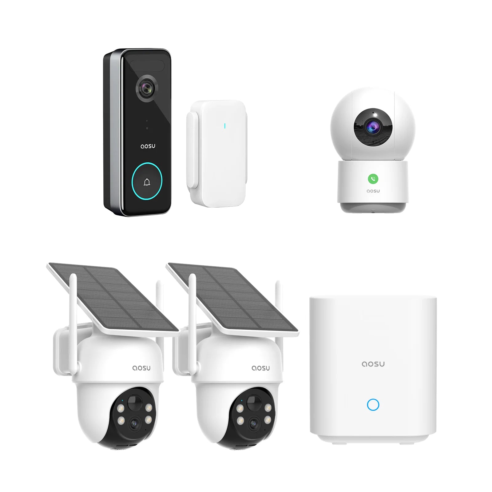 SolarCam D1 Classic Kit + Video Doorbell Ultra + IndoorCam P1 Pro