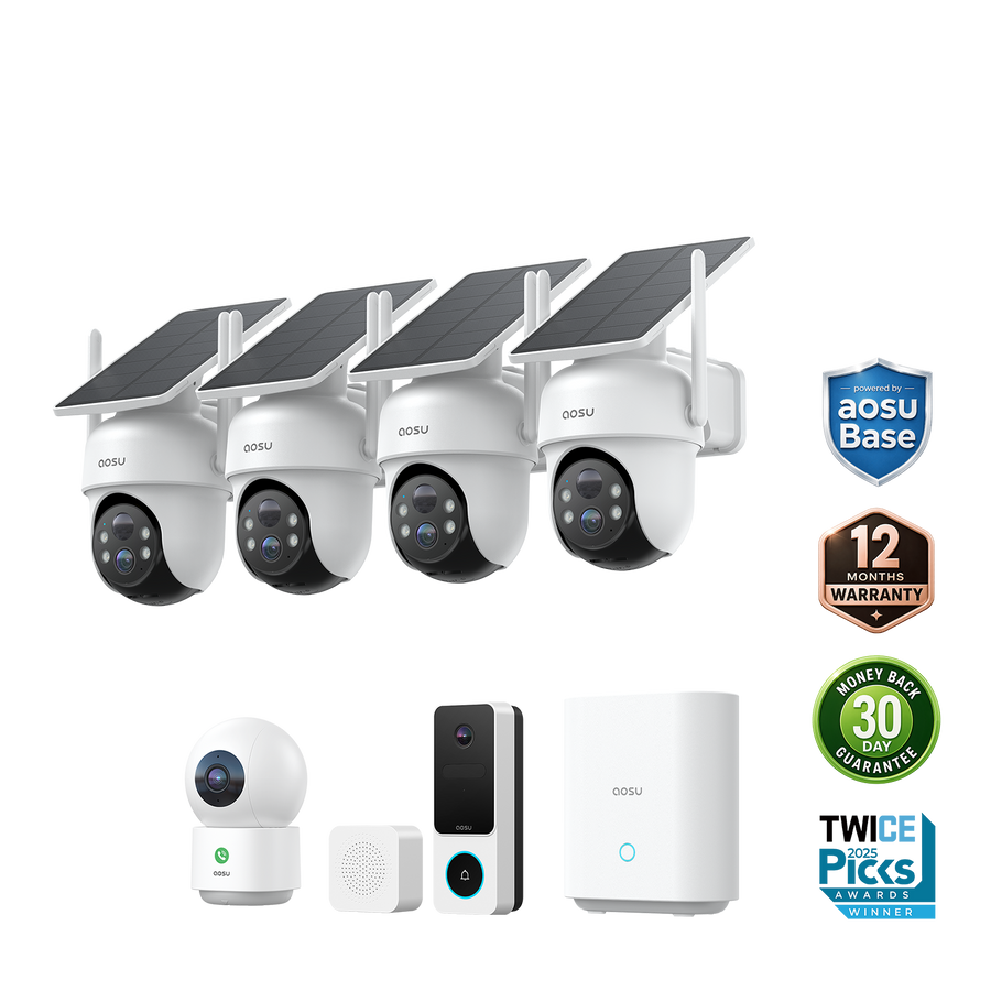 SolarCam D1 Classic Kit + Video Doorbell SE + IndoorCam P1