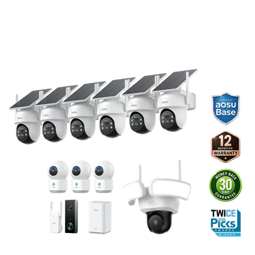 SolarCam D1 Classic (6-Cam) + Video Doorbell Pro + Floodlight Cam Pro + IndoorCam P1 Pro
