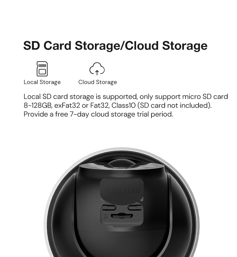 SD card storage/Cloud storage