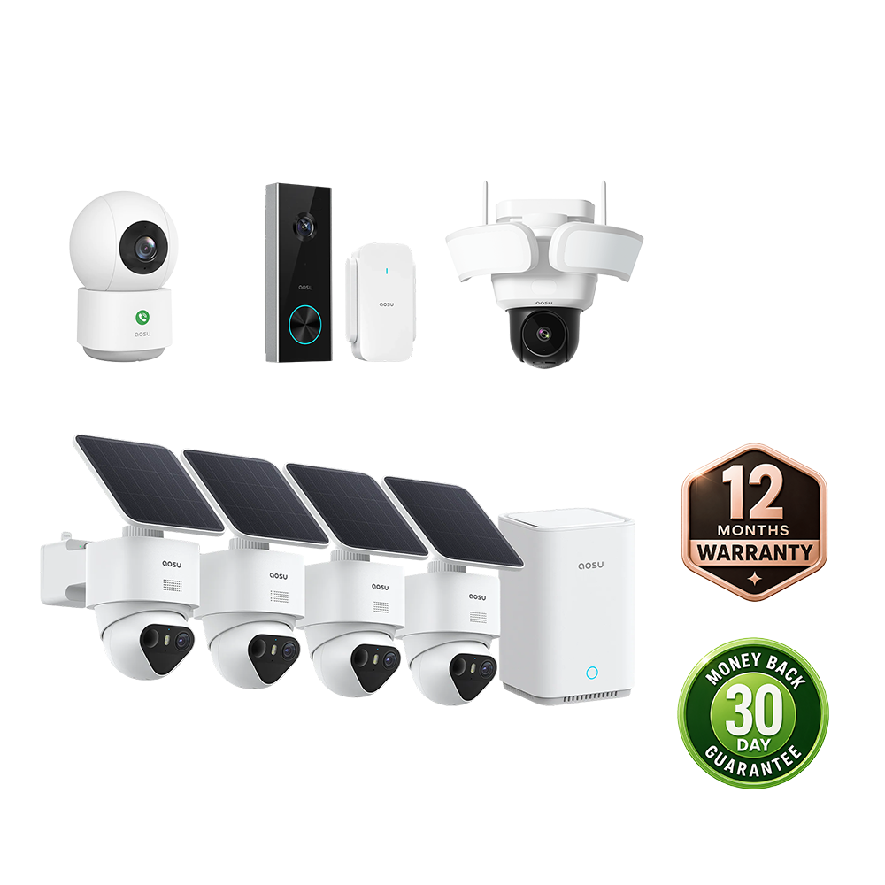 aosu T2 Ultra + Video Doorbell Pro + Floodlight Cam Pro + IndoorCam P1 Pro
