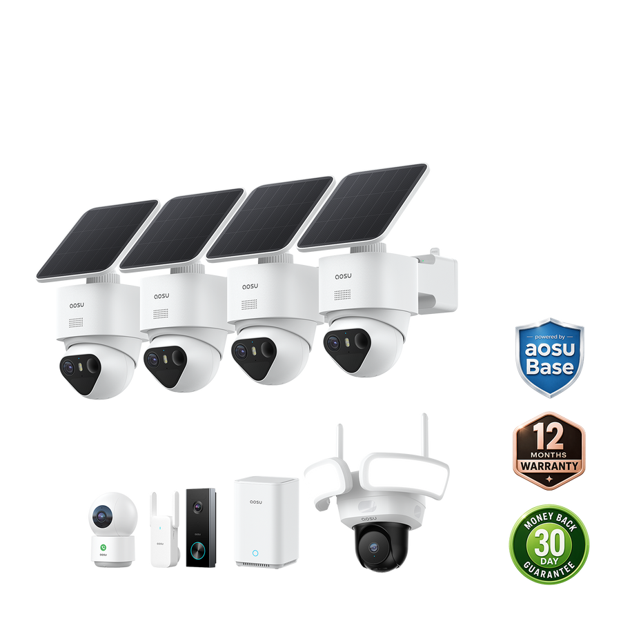aosu T2 Ultra + Video Doorbell Pro + Floodlight Cam Pro + IndoorCam P1 Pro