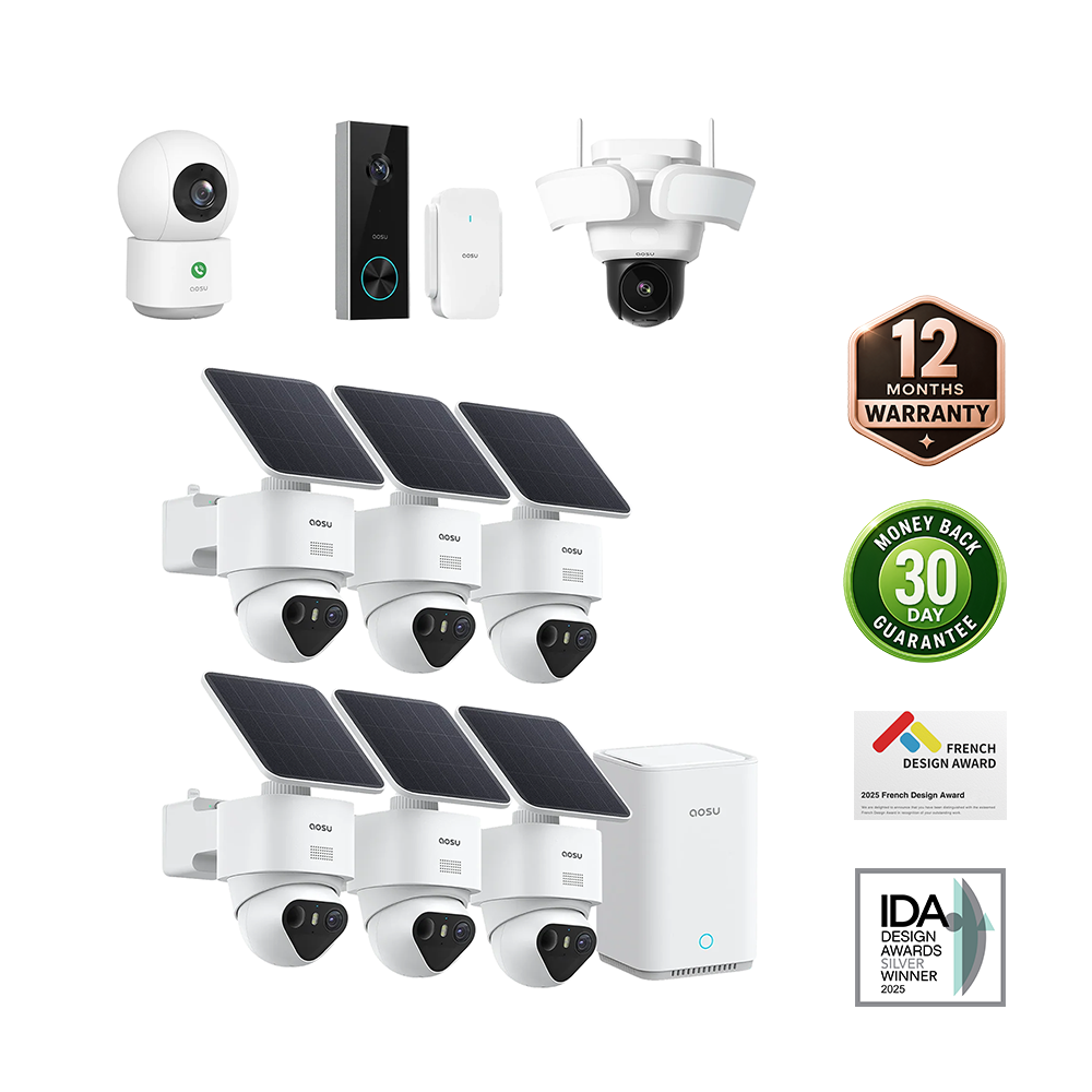 aosu T2 Ultra + Video Doorbell Pro + Floodlight Cam Pro + IndoorCam P1