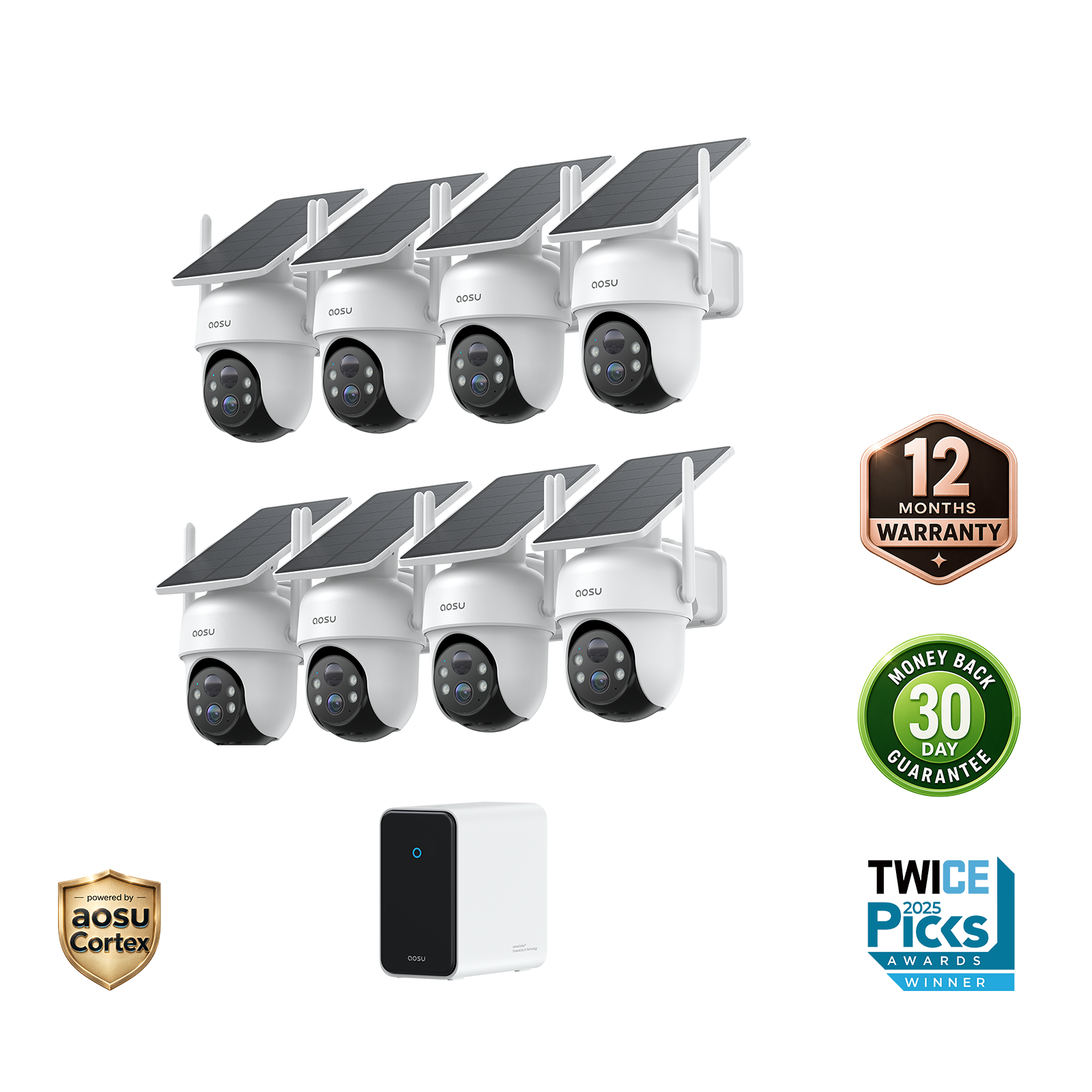 SolarCam D1 Classic 8-Cam with aosuCortex System