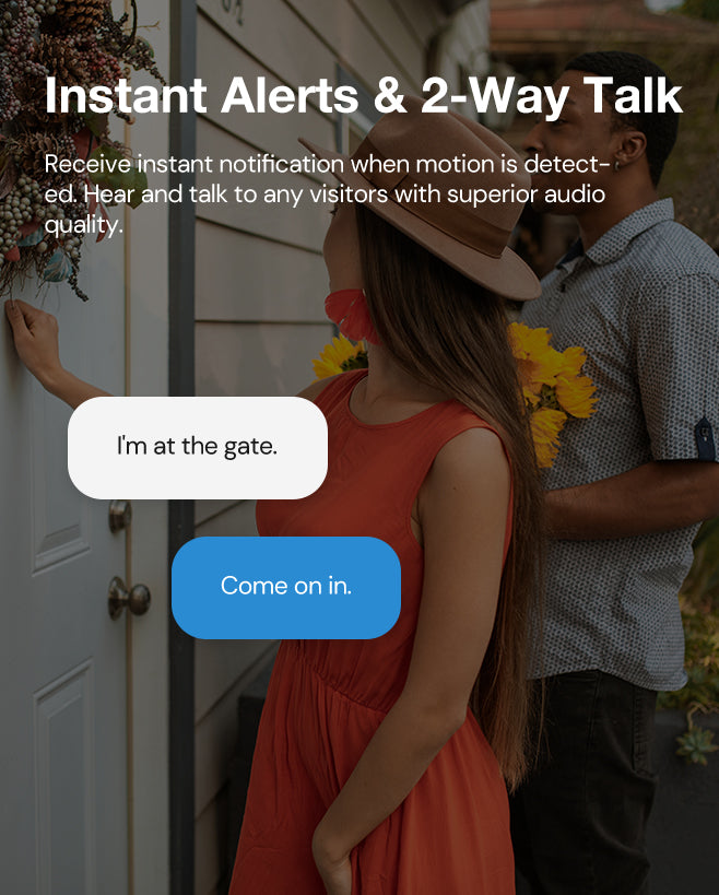 instant alerts & 2-way talk