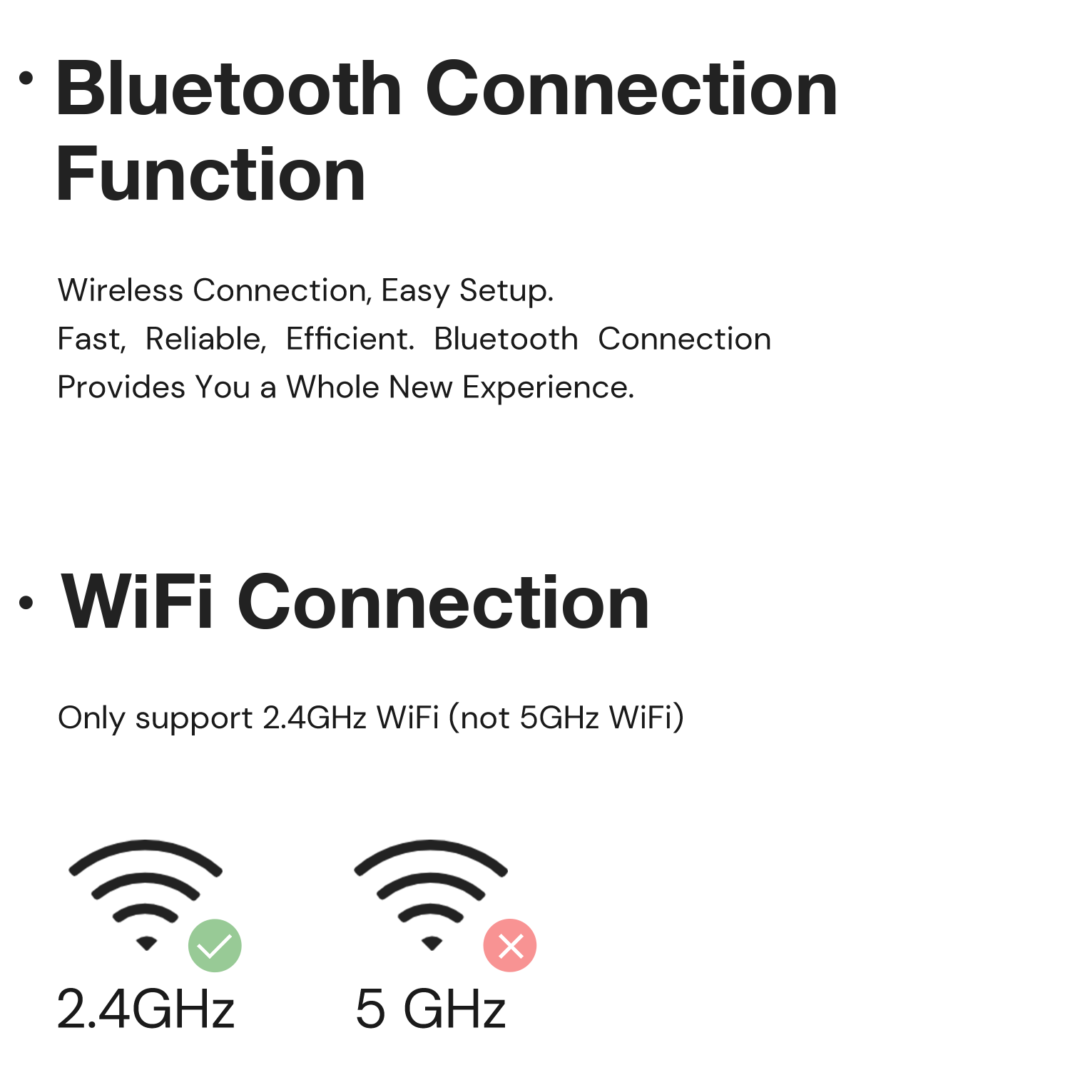 security camera features Bluetooth connection and WiFi connection